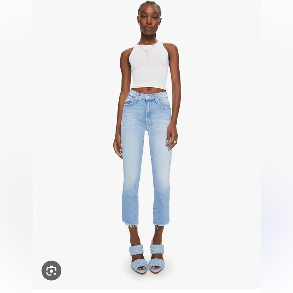 MOTHER THE INSIDER CROP STEP FRAY ONE SMART COOKIE. Size 24